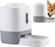 Dog Food Dispenser, Cat Food Dispenser | 1.5L Press Automatic Cat Feeder with Bowl | Slow Food Bowl, Interactive Enrichment Toys