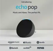 Brand New Amazon Echo Pop Full sound compact smart speaker Alexa Charcoal RRP€79