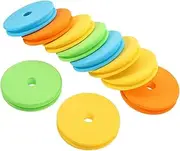 Mipcase 10Pcs Fishing Line Spools Durable Coil Holders for Organized Fishing Rig Storage Random Color for Thick Braided Fishing Lines