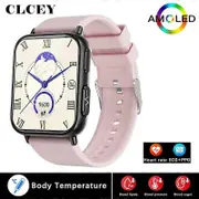 New ECG+PPG Smart Watch Men Health Blood Sugar Heart Rate Blood Pressure Fitness Sports Watches IP68 Waterproof Smartwatch Pink silicone