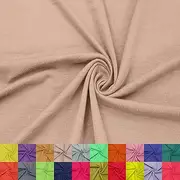 Stylish FABRIC Solid Color Rayon Spandex Heavy Jersey Knit Fabric/ 4-Way Stretch-(200GSM)/ DIY Projects, Mocha Light 1 Yard