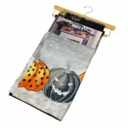 Cynthia Rowley Curious Halloween Spooky Pumpkins Mantel Fireplace Scarf