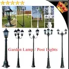 Path Garden Lamp Post Light Lighting Single Double Triple Traditional Victorian