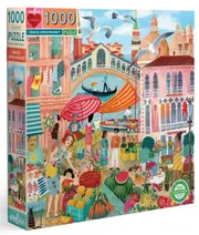 eeBoo - Venice Open Market Puzzle 1000pc