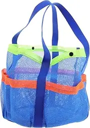 [GANAZONO] Large Mesh Beach Bag for Women Multi Functional Shower Caddy Tote with Sandproof Design for Travel Swimming and