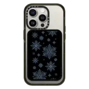 Snappy Cardholder Stand Cardholder Stand MagSafe Compatible Needlepoint Snowflakes