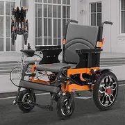 Folding Electric Wheelchair,Electric Wheelchair for Adults Seniors,20in Width Lightweight Foldable Motorized Wheelchair,Compact Intelligent Power Wheelchair,All Terrain Wheelchairs-Airline Approved