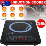 Electric Induction Cooktop Portable Kitchen Cooker Hot Plate Ceramic Cook Top AU