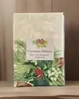 Christmas Ribbons Easy Care Jacquard Cedar & Mistletoe 60x84 Oblong Tablecloth