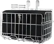 ETUCYNG Back Cycle Basket | Foldable Cycle Cargo Rack | Front Basket with Removable Inner Bag, Motorcycle Basket for Bag Backpack Cargo Hard Hat