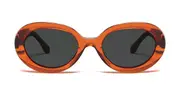 HANUKEii Tulum HK-018-03 Men's Sunglasses Orange Size 51
