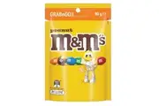 2 x M&Ms Peanut Milk Chocolate GrabnGo Snack Bag 90g