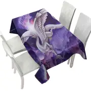 Purple Lightning Storm Dancer Cool Dragon Art Painting Tablecloth