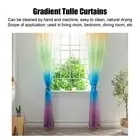 HG 1x2.7m Gradient Window Gauze Voile Drapes Modern Tulle Sheer Curtains