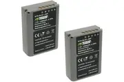 Wasabi Power Battery (2-Pack) for Olympus BLN-1, BCN-1 and Olympus OM-D E-M1, E-M5, Pen E-P5