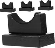 TOGEVAL Elegant Wooden Bat Display Rack 2 Sets Baseball Bat Stand Holder for Home School Club