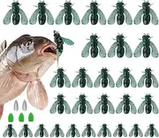 Fishing Fly - 30X Fly Fishing Attractor Bait,Fishing Jigs Lures, Fly Fishing Hook Bait for Saltwater ＆ Freshwater Fish