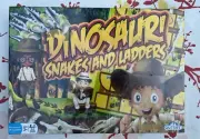 DINOSAUR SNAKES AND LADDERS GAME OUTSET NEW SEALED