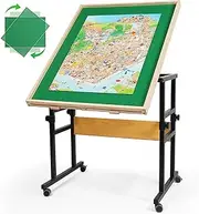 ALL4JIG 360°Rotating Puzzle Table for Adults Gifts, Wooden Jigsaw Puzzle Table with 4 Drawers & Cover, Vertical Placement Option Board for 1500 Pieces
