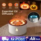 360ml Essential Oil Diffuser Volcano Flame Humidifier w/Remote For Home Bedroom