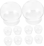 Unique DIY Snow Globe Kit 10 Plastic Water Globes Craft Making Snow Globes for Christmas Decor