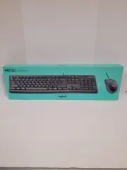 New Logitech MK120 Wired Keyboard / Mouse Combo Black