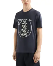 Emporio Armani Embroidered Anchor Logo Tee