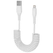 Click 1.2m USB-A to Lightning Coiled Cable