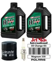 For Polaris Magnum 330 Oil Change Kit Oil Filter NGK Spark Plug BKR6E All Years