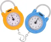 Holibanna 2pcs Portable Electronic Hanging Scale with Digital Display High Precision Weighing Tool for Luggage Fish More Compact Design with Hook for