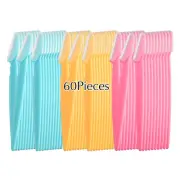 NEW 60Pcs Eyebrow Razors Multipurpose Exfoliating Dermaplaning Tool Face Razor