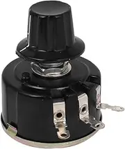 Aexit WX112(050) (Potentiometer) 5W 4K7 Ohm Single Turn 3 Terminals Wire Wound Potentiometer (91ry134qf398) w Knob