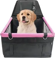 Dog Car Seats for Small Dogs,Dog Carrier Puppy Car Seat Waterproof with Storage Pocket, Mesh Window | Removable Portable Cat Travel Accessories for Kittens Puppies Small Pets, Adjustable Buckle