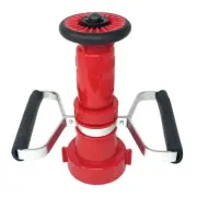Fire Hose Nozzle, 2-1/2" NST, Adjustable Fog Nozzle with Handles, 150 GPM, Re...