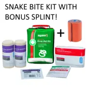Aero Regulator Snake Bite Kit with Bonus Splint! Hiking, caravan, car, first aid