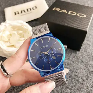 Rado 男女時尚商務合金錶殼鋼錶帶手錶石英禮物