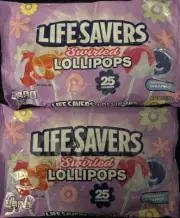 LIFE SAVERS® Swirl Lollipops 2–25 Ct Bags = 50 Total! Best by 01/26