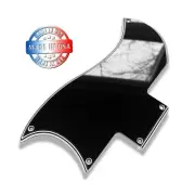 Wide Bevel 5 Ply Black/White Pickguard for Gibson SG Standard '61 Reissue USA