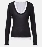 [Dorothee Schumacher] Dorothee Schumacher Layer Love top AU 8 black