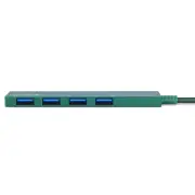 Bonelk Long-Life USB-C to 4 Port USB 3.0 Slim Hub (Green)