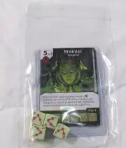 DC Dice Masters World's Finest BRAINIAC Set RARE Uncommon CUR NEW + 4 Dice