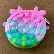 Pop It Fidget Mini Colorful Zip Coin Purse New