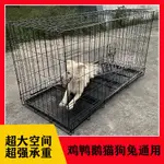 【狗籠】狗籠子加粗角鋼折疊帶廁所分離中大型中小型拉布拉多貓寵物籠子