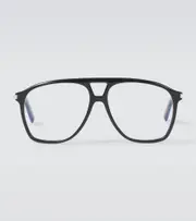 [Saint Laurent] Saint Laurent SL 596 Dune aviator glasses One Size black