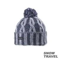 在飛比找PChome24h購物優惠-SNOWTRAVEL 圓球防風保暖羊毛帽(藍色) 兩入