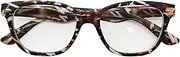 Reading Glasses for Women Men, Spring Hinge, Clear Lens, PC frame, Lightweight, Colorful design, R-T006