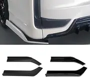 Car Rear Package Corner Rivet Wrapped Corner Anti Scratch Corner Protector for Step WGN Body Kit Car Accessories (Matte Black)