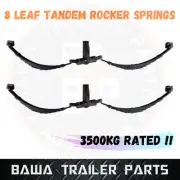 8 LEAF TANDEM ROCKER SUSPENSION SPRINGS - 3.5T RATED!!! COMPLETE ASSEMBLY!!