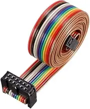 XYWHPGV IDC Rainbow Wire Flat Cable 12P D-type FC/FC Connector 2.54mm Pitch 1m/39.3inch Length(ac730 4d9b6 5fe86 d4c84 4bcf0 2b4d9