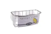 D.line Chrome/Pvc Wall Mount Sponge Caddy w/ Suction Cups Organiser White
